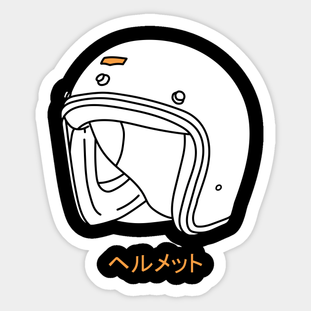 Vintage Helmet - Motorcycle - Sticker | TeePublic